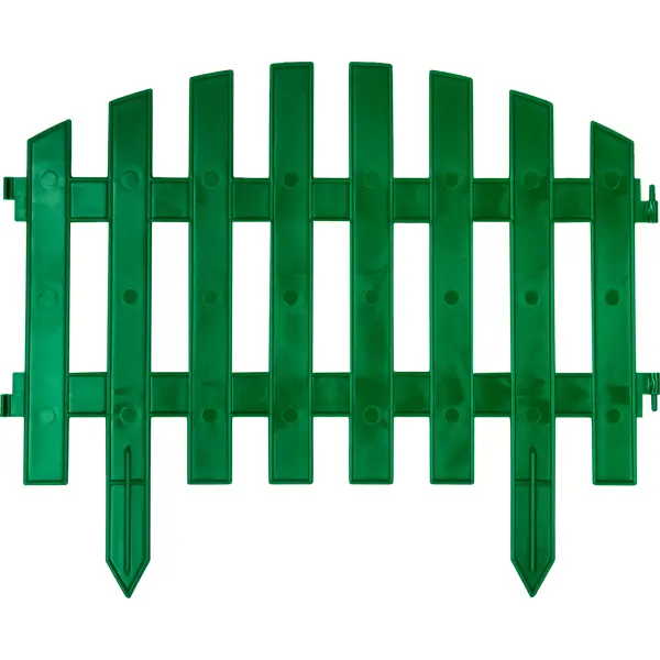 фото Штакетник «волна» 3 м цвет зелёный без бренда