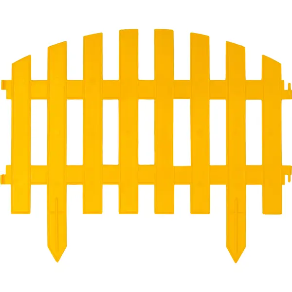 фото Штакетник «волна» 3 м цвет жёлтый без бренда