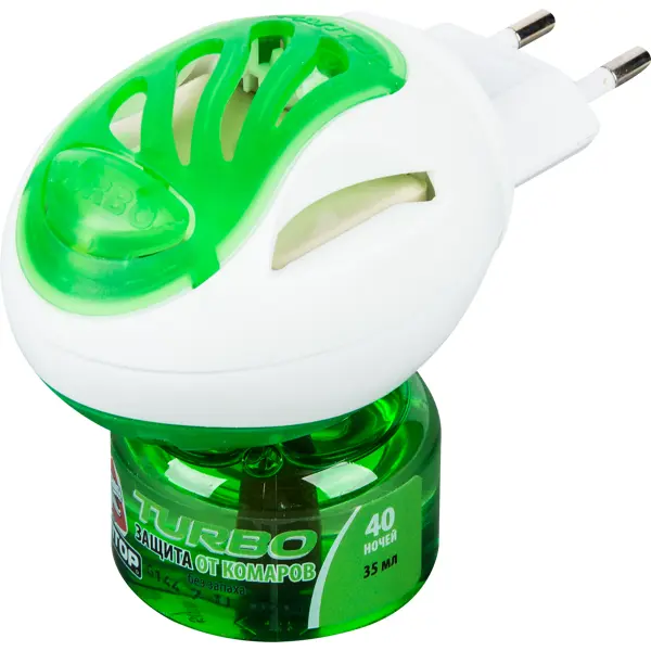 Комплект Раптор Turbo: фумигатор и жидкость без запаха, 40 ночей жидкость от комаров для детей раптор