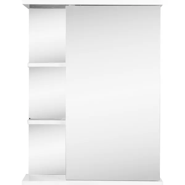 Шкаф зеркальный Венеция 55 см правый цвет белый банкетка мебелик венеция 5 с ящиком белый porshe 2 п0005747