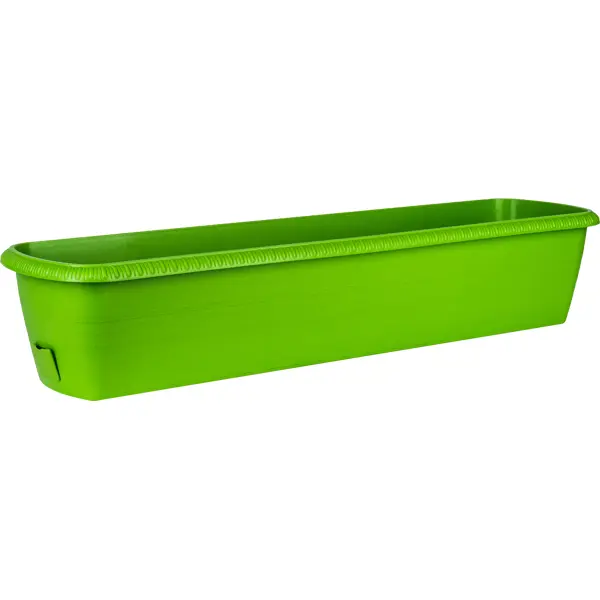 Ящик балконный Жардин 60x20x15.5 см v18 л пластик зелёный 