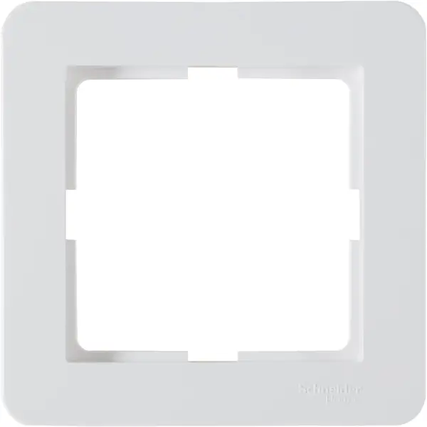 Рамка для розеток и выключателей Systeme Electric W59 Deco 1 пост, цвет белый одноместная розетка schneider electric