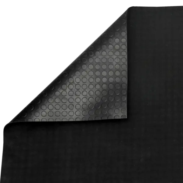 фото Ковровое покрытие «монетка» 1.2 м резина, на отрез, цвет чёрный без бренда