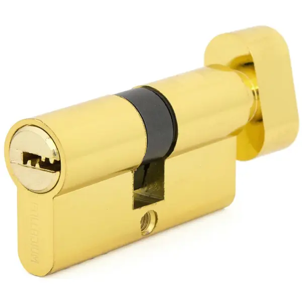 Цилиндр Palladium BK PB, 30х30, ключ/вертушка, цвет золотистый веганский кожаный кошелек с защитой от взлома bs big stockholm