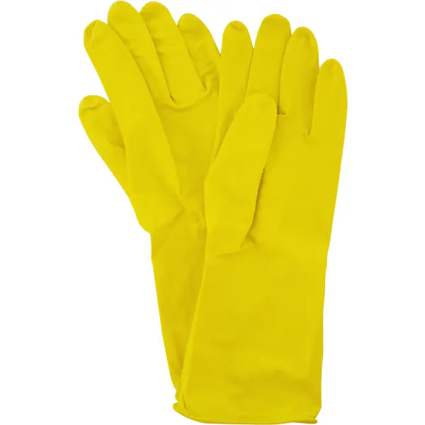 Перчатки латексные с хлопковым напылением York размер S перчатки хозяйственные латексные доляна размер l 33 г хб напыление жёлтый
