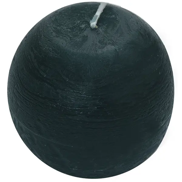 Свеча-шар «Рустик» 8 см цвет тёмно-зелёный свеча лицо дизайн 1 белая 10 см