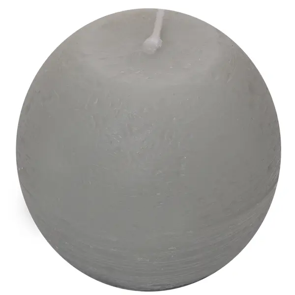 Свеча-шар «Рустик» 8 см цвет светло-серый свеча лицо дизайн 1 белая 10 см