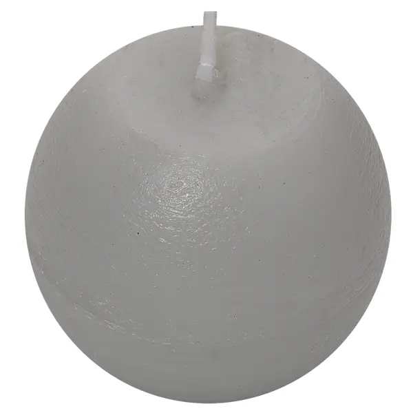 Свеча-шар «Рустик» 6 см цвет светло-серый