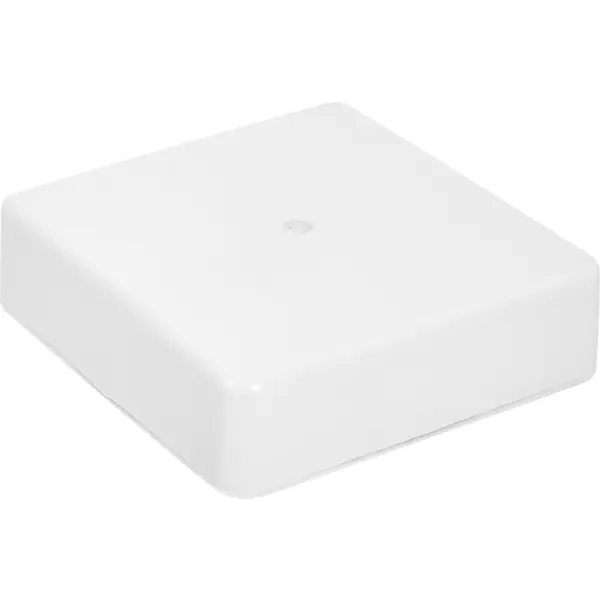 Распределительная коробка открытая IEK 100×100×29 мм 2 ввода IP20 цвет белый коробка разветвительная влагозащищенная eglo 3 соединения