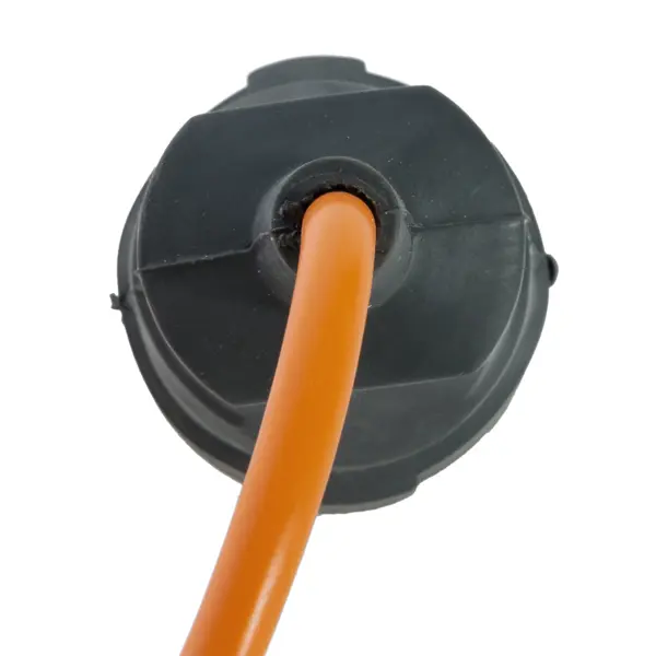 фото Удлинитель-шнур садовый 1 розетка с заземлением 3х1 мм 25 м 2200 вт цвет оранжевый без бренда