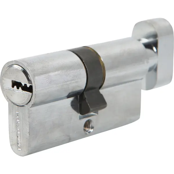 Цилиндр Palladium 60, 30x30 мм, ключ/вертушка, цвет хром цилиндр palladium 60 30x30 мм ключ ключ бронза