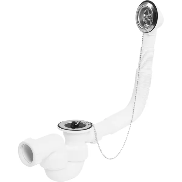 Сифон для ванны McAlpine с пробкой, с раздвижным переливом 310-720мм MRB1-EX сифон для ванны mcalpine полуавтомат металл хромированный mrb2cb pb