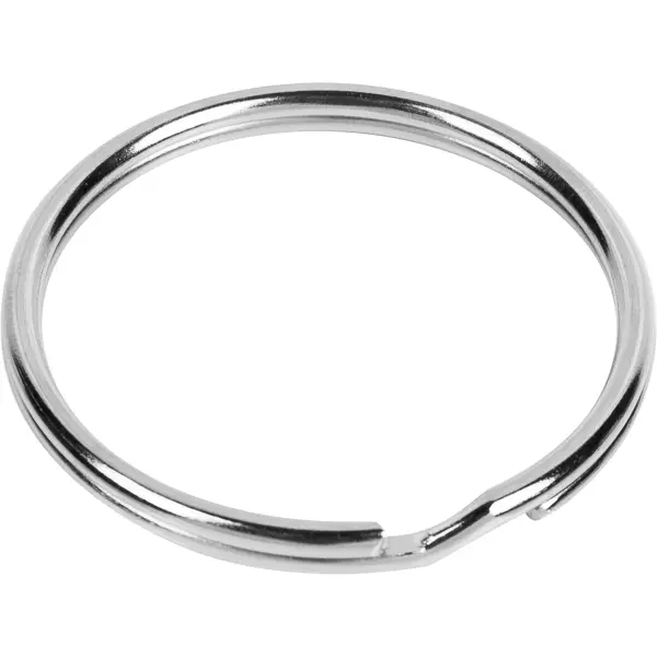 Кольцо для ключей Standers, 30 мм, никель, 3 шт. винтажное кольцо с аметистовым драгоценным камнем 925 пробы с серебряным покрытием vri r82