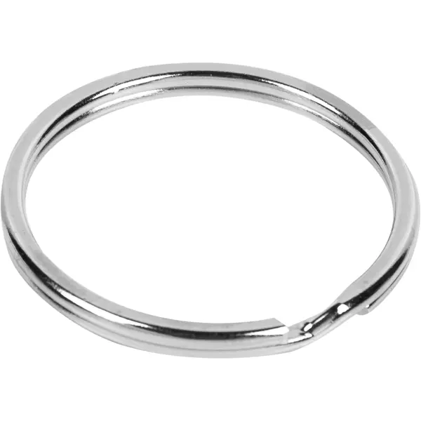 Кольцо для ключей Standers 26 мм, никель, 3 шт. кольцо из стали с плетёным рисунком 20 4 мм zippo 2006562