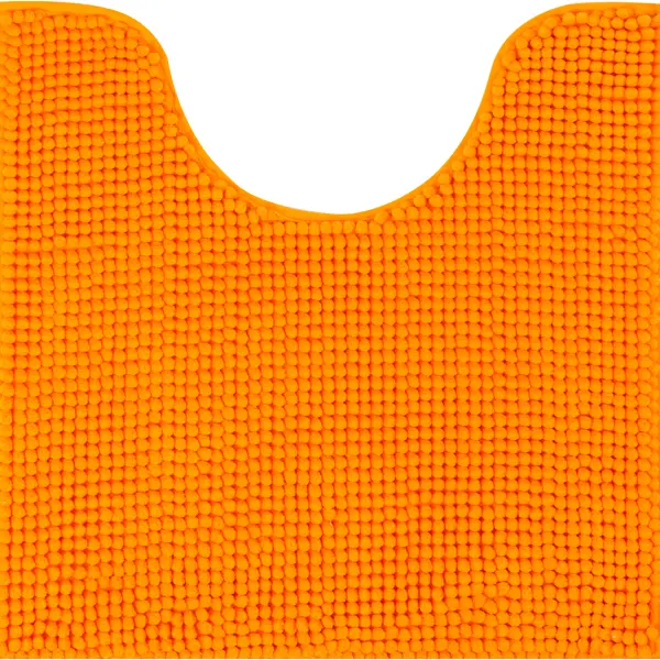 фото Коврик для туалета merci 45x45 см цвет оранжевый без бренда