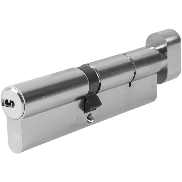 Цилиндр Abus KD6N Z50/K60, 50x60 мм, ключ/вертушка, цвет никель