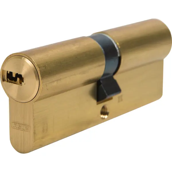 Цилиндр Abus D6MM 40/40, 40x40 мм, ключ/ключ, цвет золото цилиндр abus d12 nis 35х35 мм ключ ключ никель
