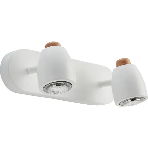 Спот поворотный Inspire Nordic 2 лампы 4.2 м² цвет белый подсветка светодиодная inspire cardea usb ip44