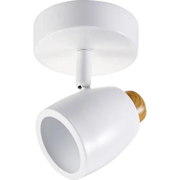 Спот поворотный Inspire Nordic 1 лампа 2.1 м² цвет белый п образная кухня лофт 08 nordic oak белый