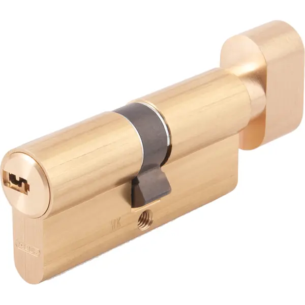 Цилиндр Abus KD6MM Z35/K35, 35x35 мм, ключ/вертушка, цвет золото цилиндр перфорированный al 60 c t01 pb ключ вертушка золото