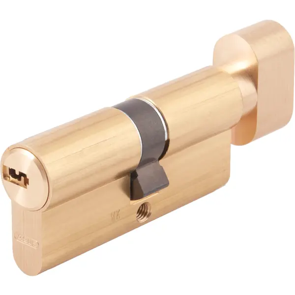 Цилиндр Abus KD6MM Z30/K40, 30x40 мм, ключ/вертушка, цвет золото цилиндр abus d6mm 40x50 мм ключ ключ золото