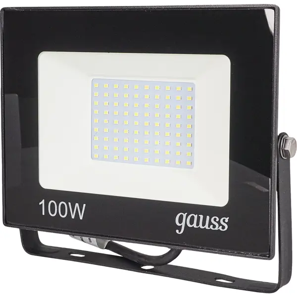 Прожектор светодиодный уличный Gauss SMD 100 Вт 9000 Лм 6500 К IP65 прожектор светодиодный уличный inspire 30 вт 6500 к ip65 холодный белый свет