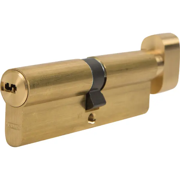Цилиндр Abus KD6MM Z45/K45, 45x45 мм, ключ/вертушка, цвет золото цилиндр ключ вертушка 35х35 золото 70 c bk pb