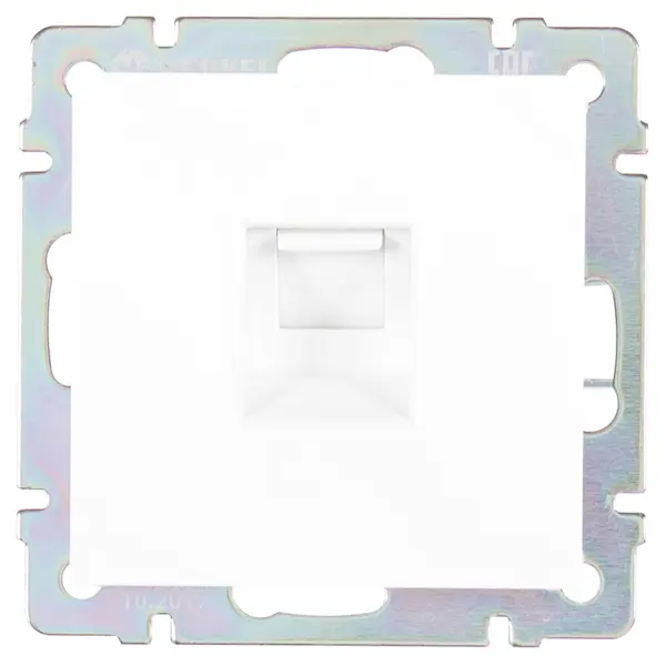 Розетка компьютерная встраиваемая Werkel RJ45, цвет белый пакет подарочный вязаный дизайн 2 32x26 см цвет разноцветный