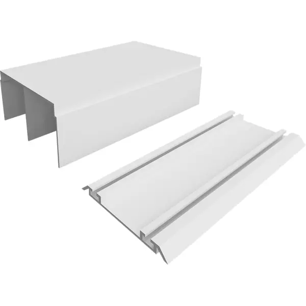 Комплект направляющих Spaceo 266.2 см цвет белый комплект направляющих для раздвижных дверей spaceo 266 2 см