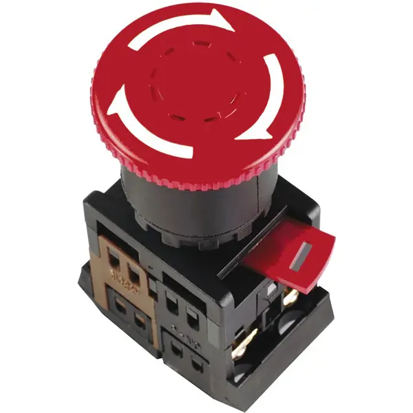Кнопка управления Duwi AE-22 с фиксацией выключатель кнопка на электропровод rexant
