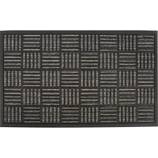 Коврик Inspire Porto Parquet 45x75 см цвет тёмно-серый коврик декоративный хлопок inspire manoa 50x80 см серый