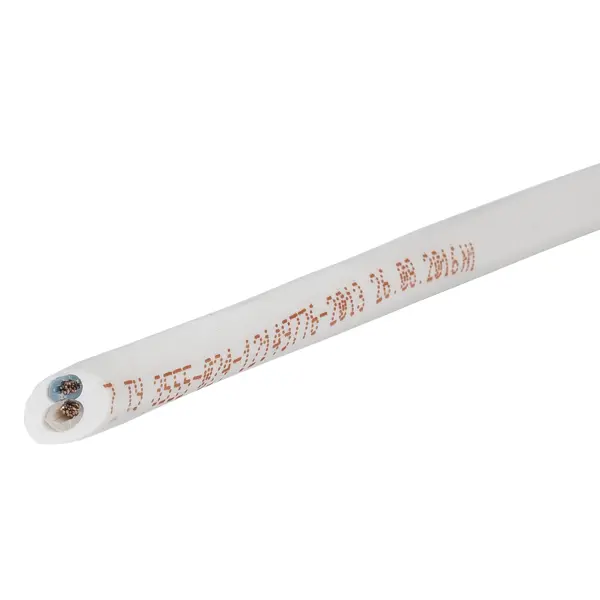 Провод Ореол ПВС 2х1.5 50 м ГОСТ цвет белый кабель ореол nym 2x2 5 мм 100 м гост серый