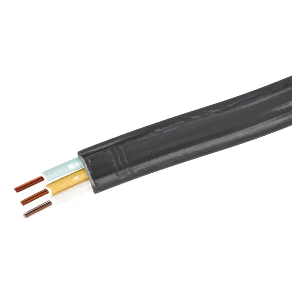 Кабель Ореол ВВГпнг(A)-LS 3x1.5 мм на отрез ГОСТ цвет черный кабель ореол ввгпнг a ls 3x1 5 мм 10 м гост