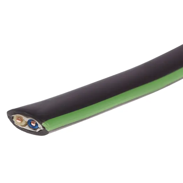Кабель Камит ВВГпнг(A) 2x1.5 мм 100 м ГОСТ цвет черный многожильный плоский телефонный кабель twt