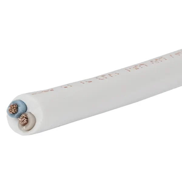 Провод Ореол ПВС 2x1.5 5 м ГОСТ цвет белый кабель ореол nym 2x2 5 мм 100 м гост серый