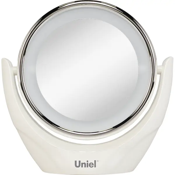 Зеркало косметическое Uniel TLD-592 настольное 19 см зеркало косметическое настольное two dolfins увеличительное 17 см