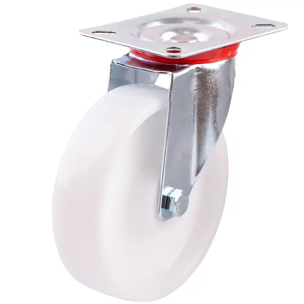 Колесо поворотное без тормоза с площадкой 125 мм максимальная нагрузка 150 кг цвет белый кроватка magenta 6 в 1 универсальный маятник колесо белый