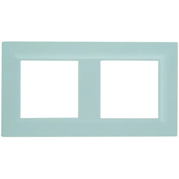 Рамка для розеток и выключателей Legrand Structura 2 поста, цвет голубой рамка для розеток и выключателей legrand structura 4 поста голубой