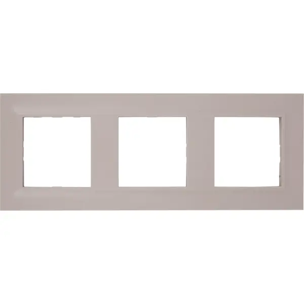 Рамка для розеток и выключателей Legrand Structura 3 поста, цвет розовый
