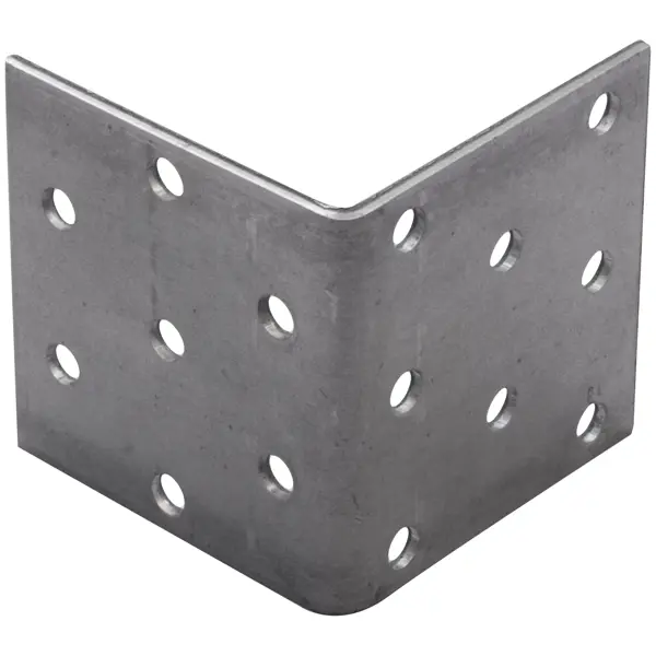 Угол крепежный равносторонний KUR 50x50x50x1.8 оцинкованная сталь цвет серый