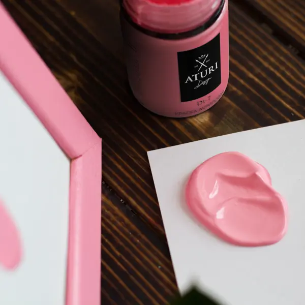 фото Краска акриловая aturi цвет розовый 60 г aturi design