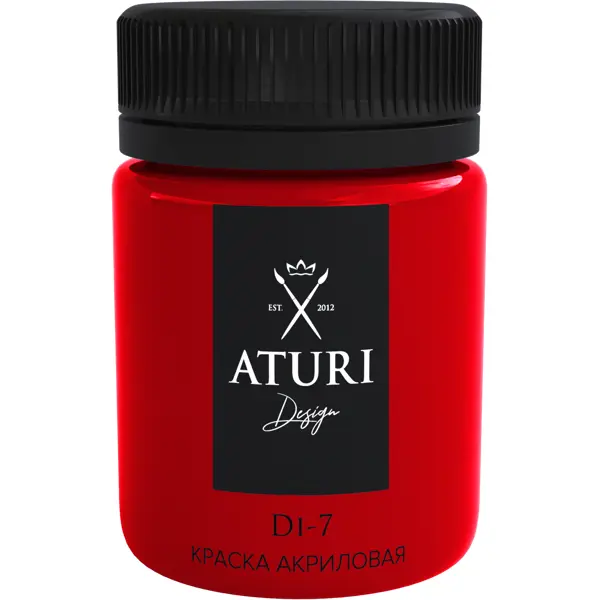 фото Краска акриловая aturi цвет красный 60 г aturi design