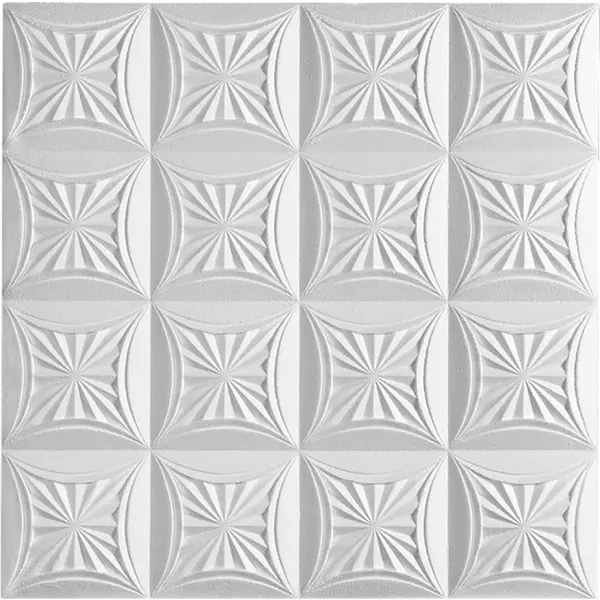 Плитка потолочная бесшовная полистирол белая Формат Сириус 50 x 50 см 2 м² плитка потолочная бесшовная полистирол белая формат веер 50 x 50 см 2 м²