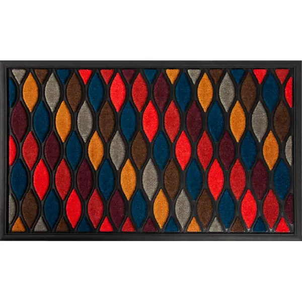 Коврик грязезащитный полиэстер/резина Inspire Scrap 45x75 см цвет разноцветный коврик для рисования водой африка