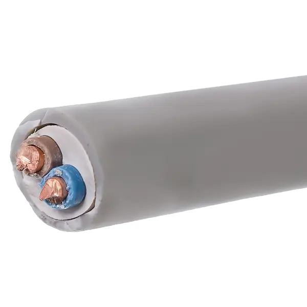 Кабель Ореол NYM 2x4 мм на отрез ГОСТ цвет серый кабель маркер для провода сечением 2 5мм stekker