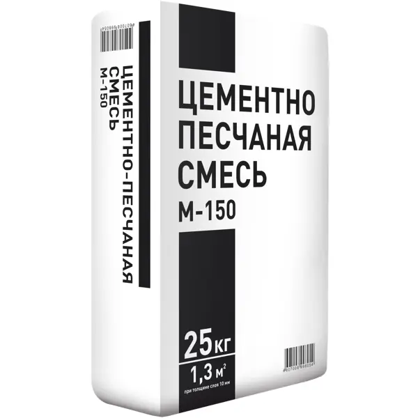 Смесь цементно-песчаная M150 (ЦПС) 25 кг