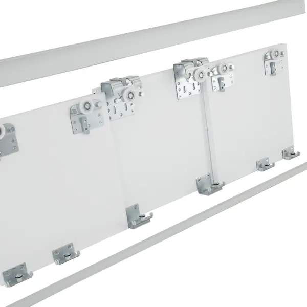 Комплект направляющих для трёх дверей Лион металл цвет матовое серебро коннектор для трёх внутренних блоков mitsubishi electric
