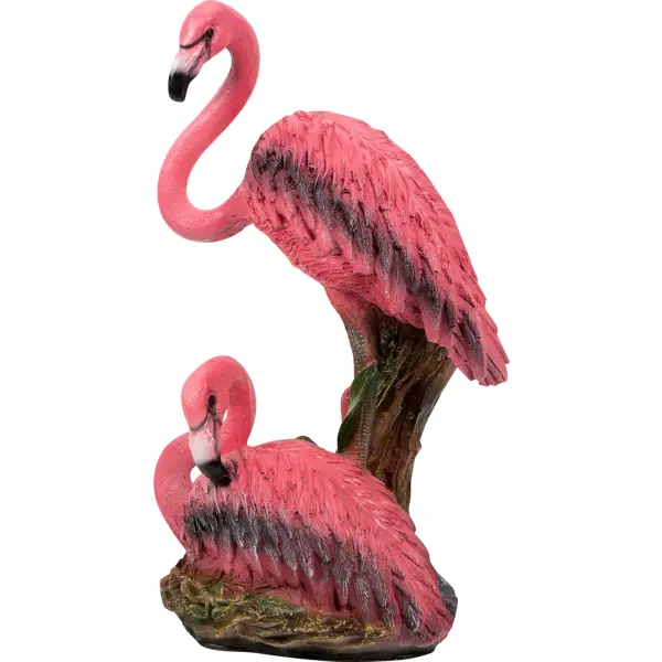 Фигура садовая Фламинго пара 40 см композиция новогодняя фигура пара гордых оленей и сани с лавочкой