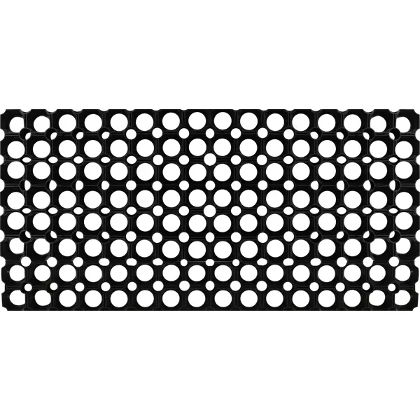 фото Коврик ячеистый 40x60 см резина цвет чёрный без бренда