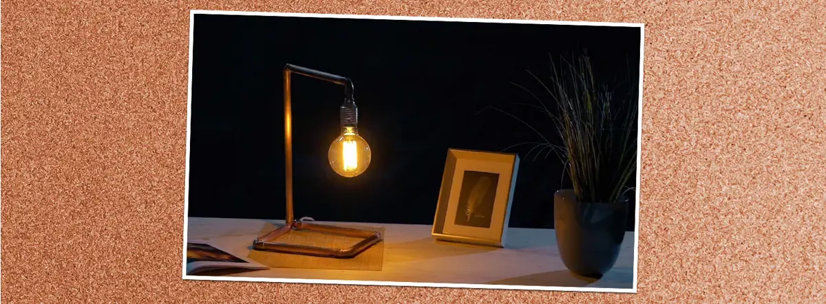 Как сделать настольную лампу своими руками из ткани, дерева, металла и подручных материалов